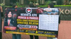 Massa Datangi KPK, Desak Pengusutan Dugaan Penyimpangan Anggaran di Sumatera Selatan