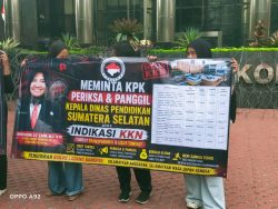 Massa Datangi KPK, Desak Pengusutan Dugaan Penyimpangan Anggaran di Sumatera Selatan