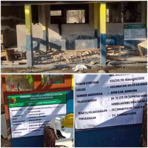 Rehab SDN Rancalongong Capai 80%, Pelaksana: Kami Welcome Koreksi Karena Ini Uang Negara Rehab SDN Rancalongong Capai 80%, Pelaksana: Kami Welcome Koreksi Karena Ini Uang Negara