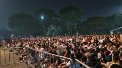 Veronica Tan Hadiri Konser Akbar Monas 2026, Puluhan Ribu Pengunjung Ramaikan Kawasan Monas