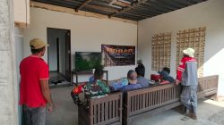 Perkuat Kebersamaan TNI-Polri dan Masyarakat, Koramil 04/Sepaku Kodim 0913/PPU Nobar Piala Dunia 2026