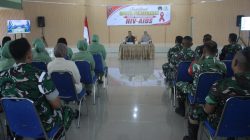 Kodim 0913/PPU Gelar Sosialisasi Upaya Pencegahan HIV-AIDS , Ini pesan Komandan Kodim …..