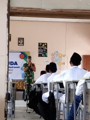 Masa Pengenalan Lingkungan Sekolah (MPLS) ,Babinsa Koramil 0913-03/Babulu Beri Materi Wasbang Pada Siswa Siswi MTs Al-Amin