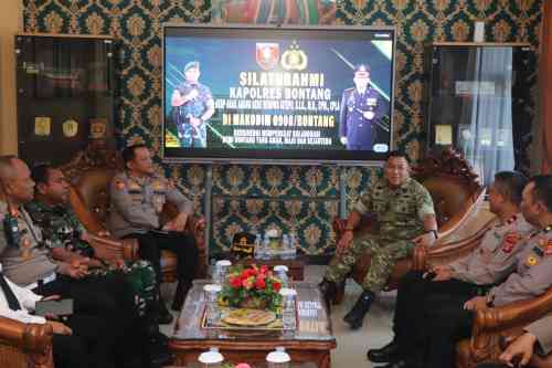 Dandim 0908/Bontang Sambut Kunjungan Silaturahmi Kapolres Bontang, Perkuat Sinergitas TNI-Polri Dandim 0908/Bontang Sambut Kunjungan Silaturahmi Kapolres Bontang, Perkuat Sinergitas TNI-Polri
