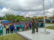 Tanamkan Disiplin , Anggota Koramil 03/Babulu Berikan Bintalsik di SMKN 3 Babulu