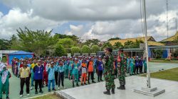 Tanamkan Disiplin , Anggota Koramil 03/Babulu Berikan Bintalsik di SMKN 3 Babulu