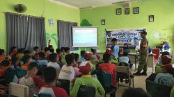 Tanamkan Cinta Tanah Air dan Jiwa Nasionalisme, Babinsa Kortamil 01/Penajam Berikan Wasbang kepada Siswa SMP 22 PPU