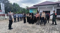 Jelang Peringatan HUT RI Ke-81, Babinsa dan Bhabinkamtibmas Wonosari Latih Anggota Paskibra