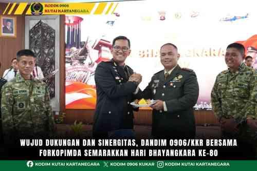 Wujud Dukungan dan Sinergitas, Dandim 0906/Kkr Bersama Forkopimda Semarakkan Hari Bhayangkara Ke-80