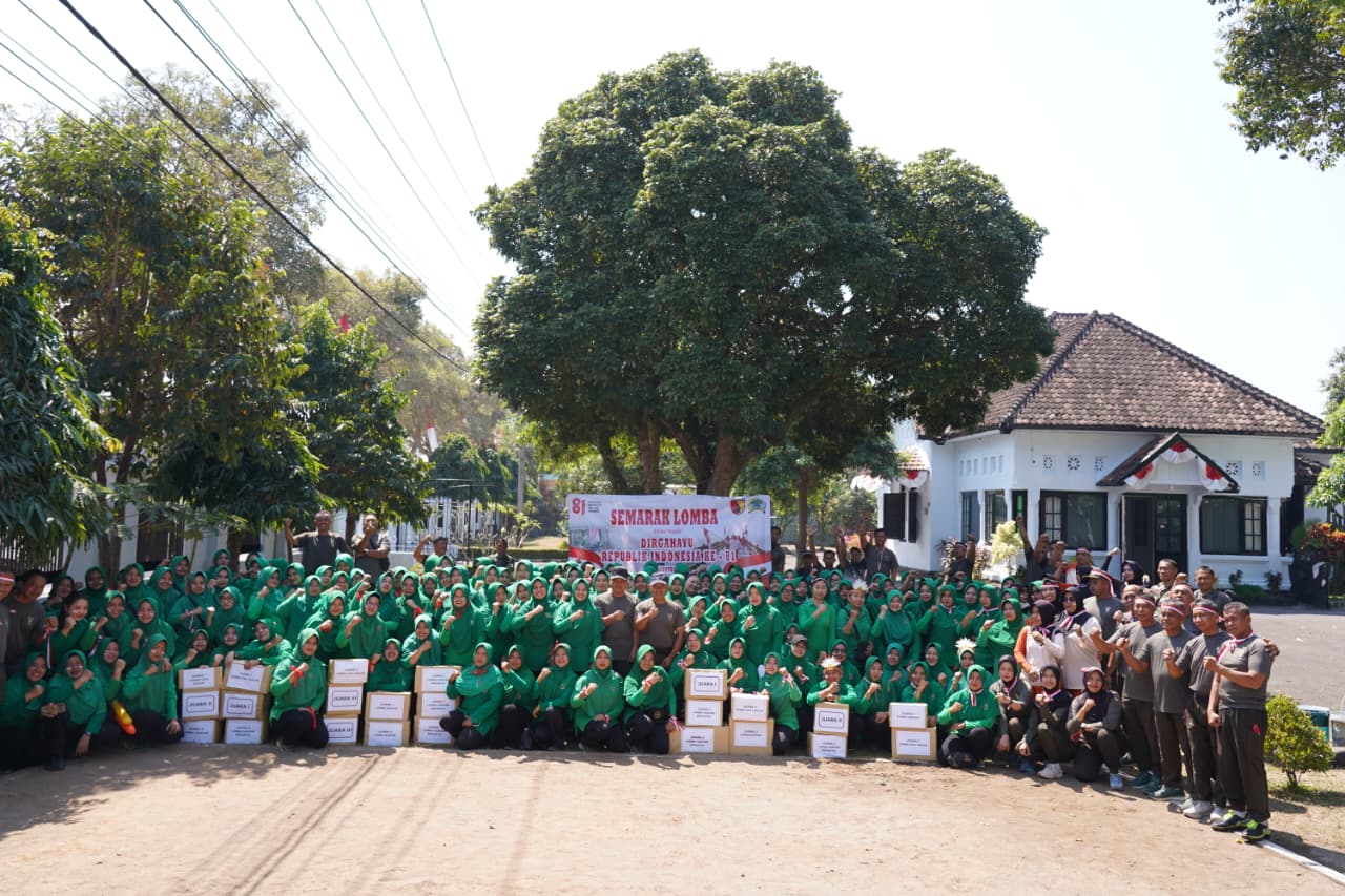 Sambut HUT RI Ke 81, Kodim 0808/Blitar Dan Persit KCK Cabang XXII Gelar Lomba Semarak Kemerdekaan