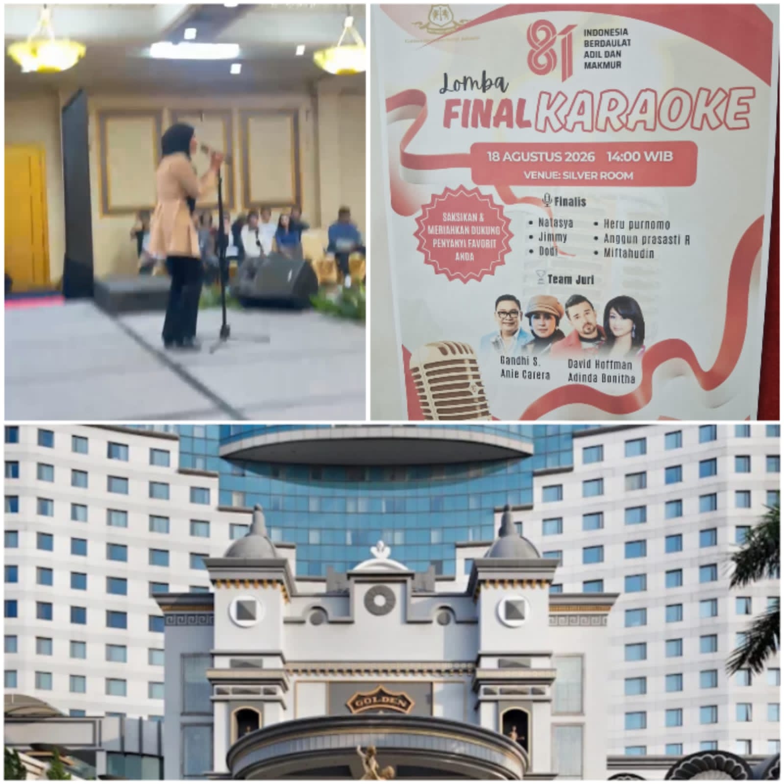 Boutique Golden Hotel Gelar Final Lomba Karaoke, Sambut HUT RI ke-81 Boutique Golden Hotel Gelar Final Lomba Karaoke, Sambut HUT RI ke-81