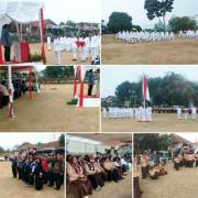 Khidmatnya Penurunan Bendera HUT RI ke-81 di Sukaratu Darmaraja, Deretan Kursi Kades Kosong
