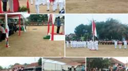 Khidmatnya Penurunan Bendera HUT RI ke-81 di Sukaratu Darmaraja, Deretan Kursi Kades Kosong