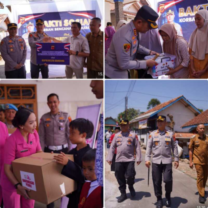 Kapolresta Bandung Serahkan Bantuan untuk Korban Kebakaran di Arjasari Kapolresta Bandung Serahkan Bantuan untuk Korban Kebakaran di Arjasari
