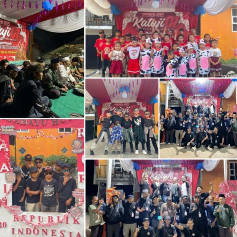 Karang Taruna Kataji 01 Meriahkan HUT RI ke-81 dengan Acara Warga di Halaman Masjid Nurul Huda