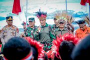 Sang Merah Putih Terbesar di Indonesia Berkibar di Puncak Gunung Cycloop, Koops TNI Habema : Gegap Gempita Damai Persatuan dari Tanah Cenderawasih
