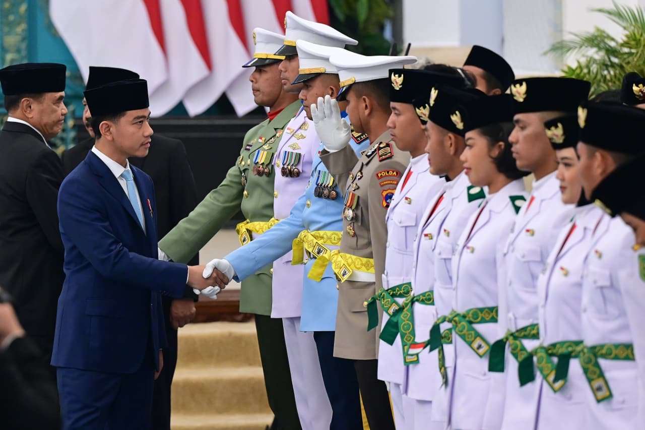 Panglima TNI Hadiri Pengukuhan Paskibraka Tingkat Pusat Tahun 2026