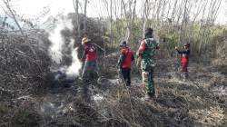 Aksi Babinsa Koramil 01/Penajam Pasca Kebakaran Lahan dan Hutan Di Sepan