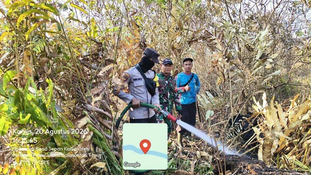Aksi Babinsa Koramil 01/Penajam Pasca Kebakaran Lahan dan Hutan Di Sepan Aksi Babinsa Koramil 01/Penajam Pasca Kebakaran Lahan dan Hutan Di Sepan