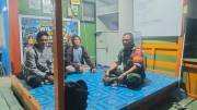 Jaga Keamanan Lingkungan, Babinsa Koramil 0908-01/Loktuan Sambangi Pos Kamling Di Wilayah Binaan