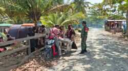 Monitoring Wilayah, Babinsa Tanjung Tengah Pantau Kegiatan Pramuka SMPIT Di Wilayah Binaan