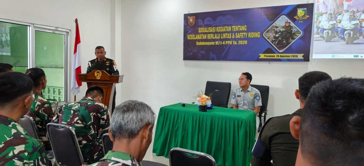 Prajurit Kodim 0913/PPU Ikuti Sosialisasi Keselamatan Berlalu Lintas & Safty Riding Prajurit Kodim 0913/PPU Ikuti Sosialisasi Keselamatan Berlalu Lintas & Safty Riding