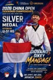 Ketum PBTI Letjen TNI Richard Tampubolon : Bangga, Atlet Taekwondo Raih Satu Medali Perak di China