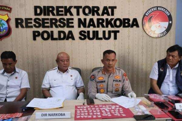 Pengungkapan Tiga Kasus Narkoba oleh Polda Sulut