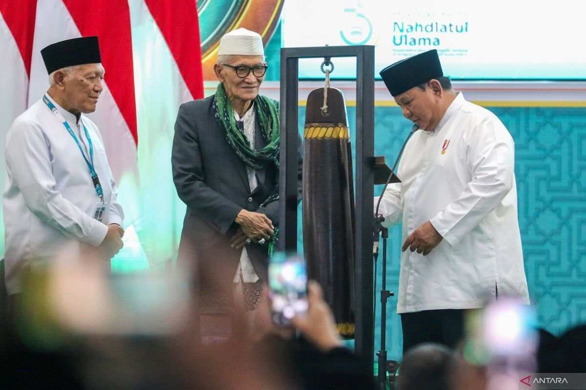 Presiden Prabowo Menutup Muktamar Nahdlatul Ulama ke-35 di Jombang