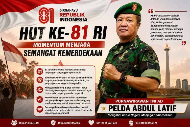 HUT RI ke-81, Pelda Abdul Latif Dorong Masyarakat Berani Menjaga Kepentingan Bersama HUT RI ke-81, Pelda Abdul Latif Dorong Masyarakat Berani Menjaga Kepentingan Bersama