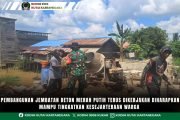 Pembangunan Jembatan Beton Merah Putih Terus Dikerjakan Diharapkan Mampu Tingkatkan Kesejahteraan Warga