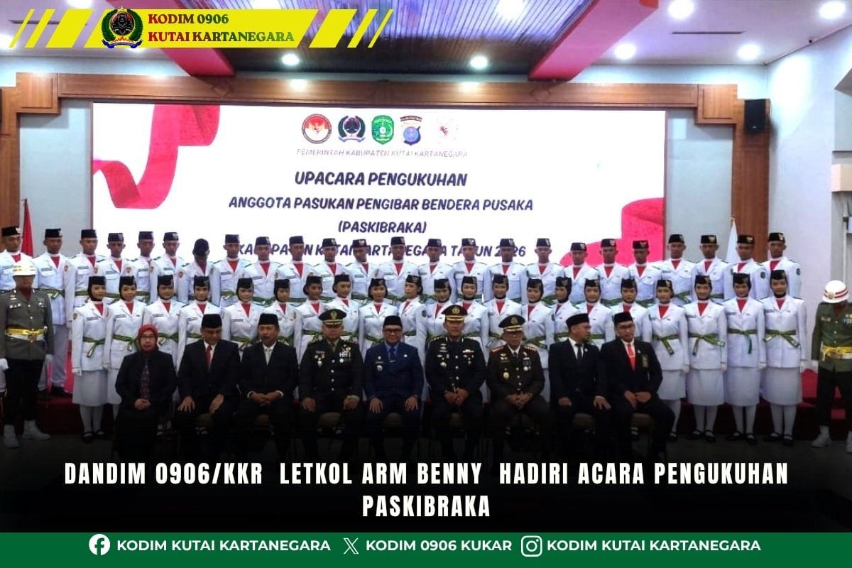 Dandim 0906/Kkr Letkol Arm Benny Hadiri Acara Pengukuhan Paskibraka Dandim 0906/Kkr Letkol Arm Benny Hadiri Acara Pengukuhan Paskibraka