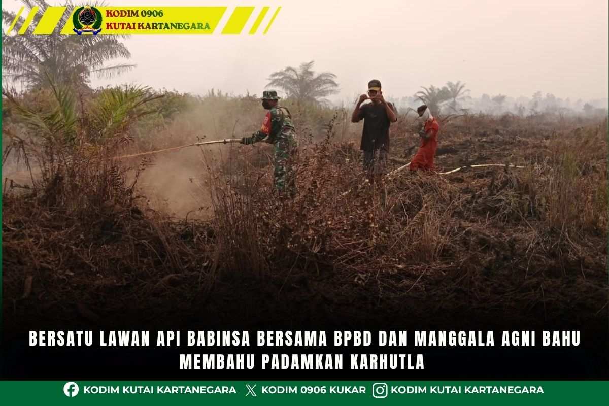 Bersatu Lawan Api Babinsa Bersama BPBD Dan Manggala Agni Bahu Membahu Padamkan Karhutla Bersatu Lawan Api Babinsa Bersama BPBD Dan Manggala Agni Bahu Membahu Padamkan Karhutla