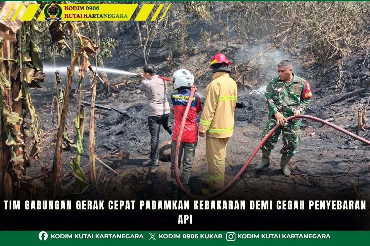 Tim Gabungan Gerak Cepat Padamkan Kebakaran Demi Cegah Penyebaran Api Tim Gabungan Gerak Cepat Padamkan Kebakaran Demi Cegah Penyebaran Api