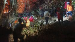 Garda Terdepan Halau Kobaran Api, Tim Gabungan Siaga Amankan Pemukiman Warga Dari Kebakaran Gunung Pegat