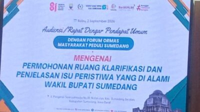 Audiensi Forum Ormas Bahas Klarifikasi Isu yang Dialami Wakil Bupati Sumedang