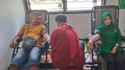 Wujud Kepedulian Sesama, Koramil Padangan Kumpulkan 34 Kantong Darah Bersama PMI Bojonegoro