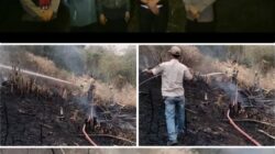 Polsek Cangkuang Polresta Bandung Respons Cepat Penanganan Kebakaran Lahan Di Desa Bandasari