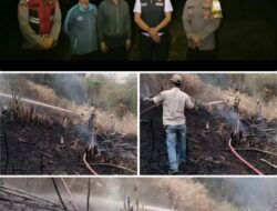 Polsek Cangkuang Polresta Bandung Respons Cepat Penanganan Kebakaran Lahan Di Desa Bandasari