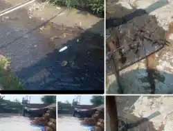 Beberapa Pabrik Aci Di Duga Cemari lingkungan Kotoran Serat Kawung Mengendap Di Balong Dan Saluran Irigasi