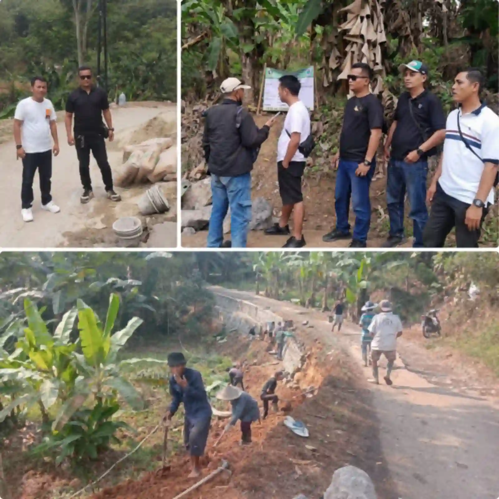 Pemdes Leuwisadeng Gencarkan Inftastukture, Aspal Jalan Desa Dan TPT 590 Meter Di Pasir Karok RW 04