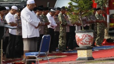 Bentuk Iktiar, Kodim 0913/PPU Bersama Forkopimda dan Masyarakat Gelar Sholat Istisqa