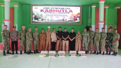 Tim Penyuluh Karhutla Sesko TNI Dikreg LVI Gelar Penyuluhan Pencegahan Kebakaran Hutan Dan Lahan Di Muara Badak