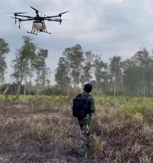 Cegah Karhutla Sejak Dini, TNI Intensifkan Patroli Udara di Taman Nasional Way Kambas