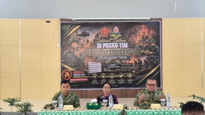 Pasis Sesko TNI Dikreg LVI Gencarkan Penyuluhan Pencegahan Karhutla di Kelurahan Kanaan