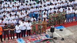 Langsung Terkabul, Personil Kodim 0913/PPU Ikuti Sholat Istiqo di Islamic dan Langsung Hujan
