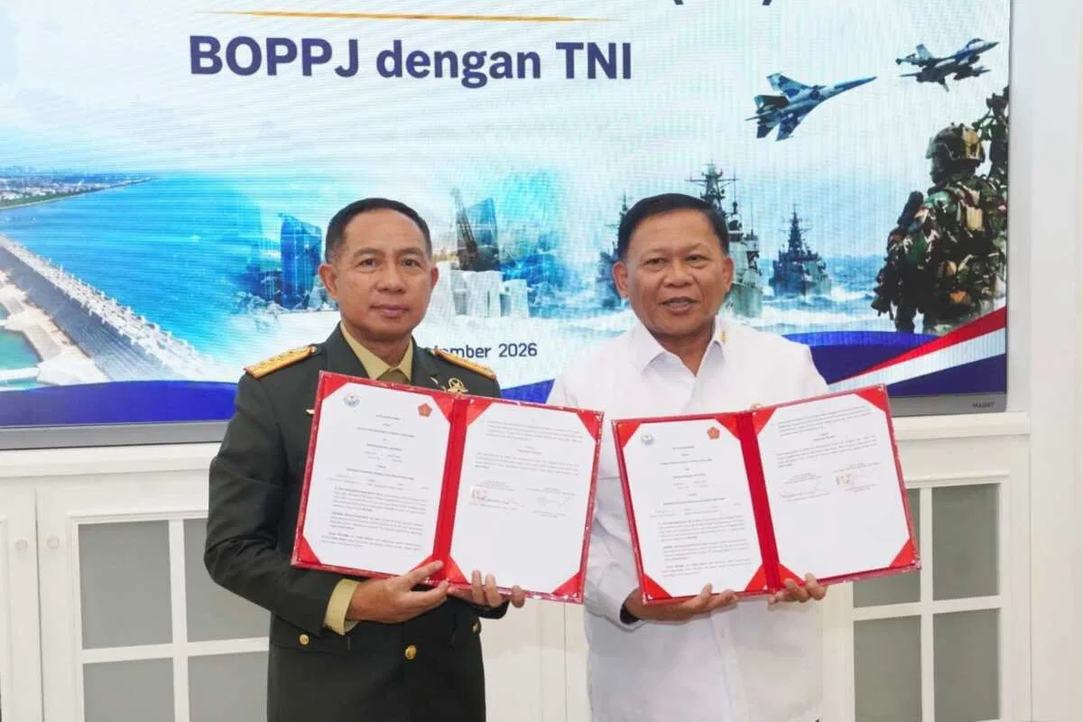 Panglima TNI Tandatangani Nota kesepahaman Dengan Kepala Badan Otorita Pengelola Pantai Utara Jawa