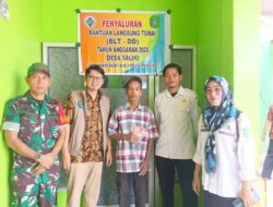 Pastikan Bantuan Tepat Sasaran, Babinsa Koramil 0908-02/Muara Badak Hadir Dampingi Penyaluran BLT-DD