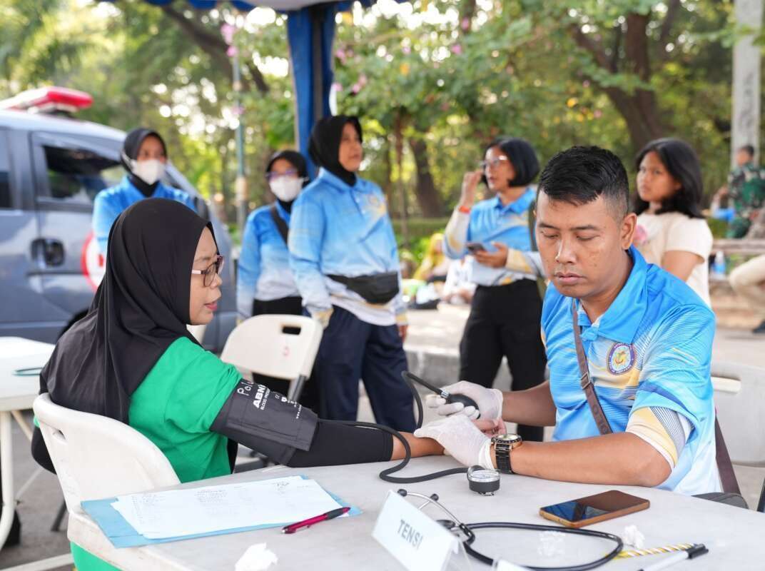 Galang Kesehatan dalam Menyambut HUT ke-81 TNI