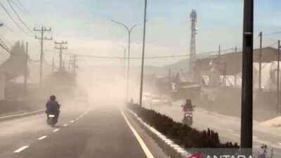 Dampak Erupsi Gunung Sinabung di Berastagi